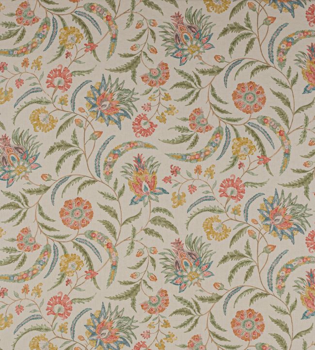 Campion Fabric by Colefax and Fowler Pink/Green