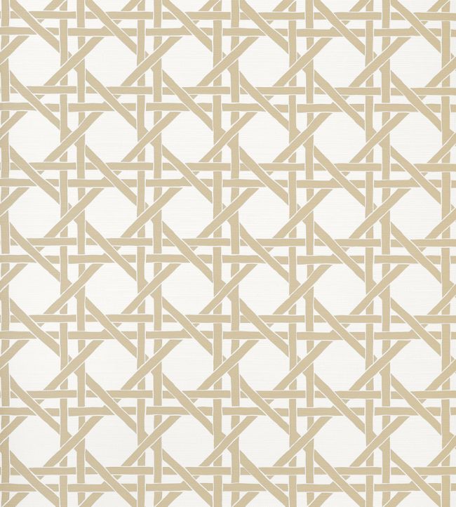 Canary Trellis Wallpaper by Thibaut Beige