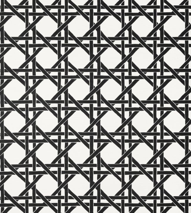 Canary Trellis Wallpaper by Thibaut Black