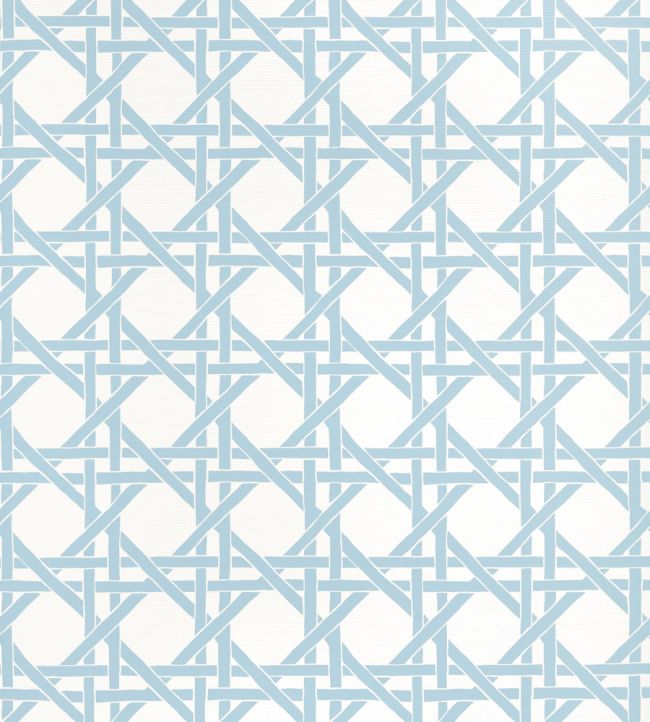 Canary Trellis Wallpaper by Thibaut Light Blue