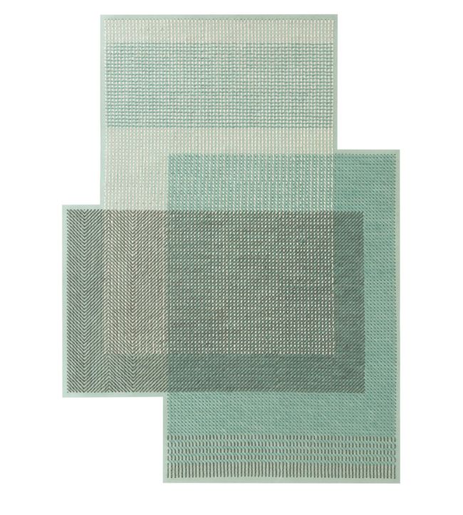 GAN Canevas Geo rug Green 141507-US Green