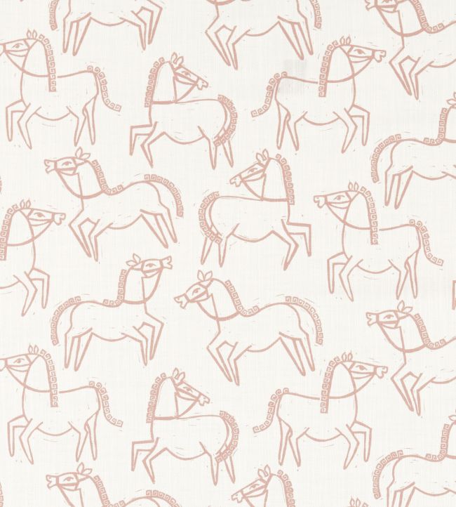 Canter Print Fabric by Scion Dawn Pink