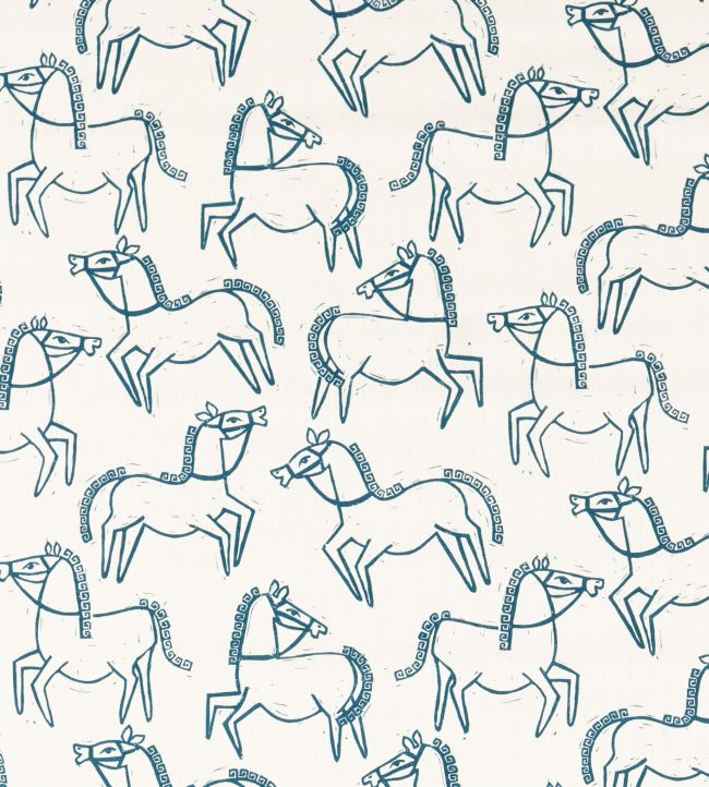 Canter Print Fabric by Scion Ink