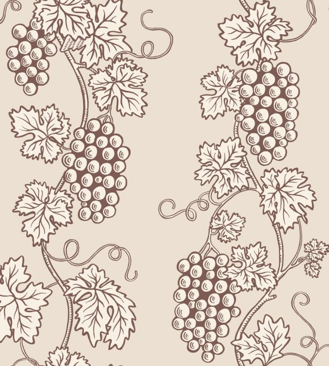 Carla Wallpaper by Sandberg Burgundy