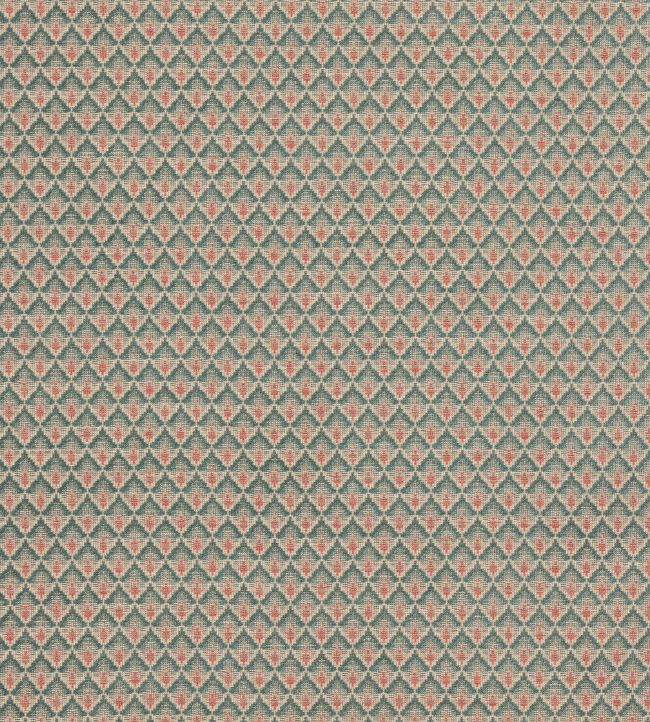 Carlotta Fabric by Colefax and Fowler Tomato/Teal