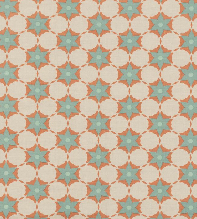 Carolina Fabric by Vanderhurd Celeste/Natural