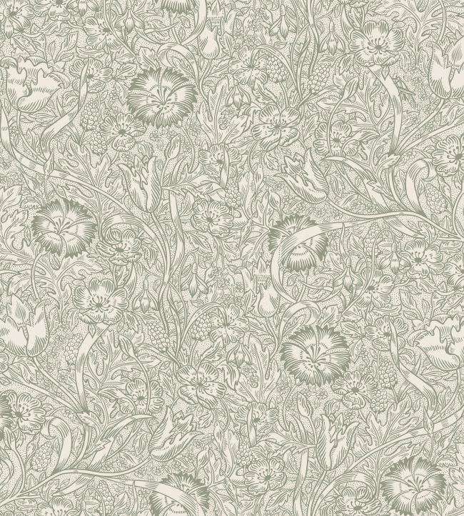 Caroline Wallpaper by Sandberg Moss Green