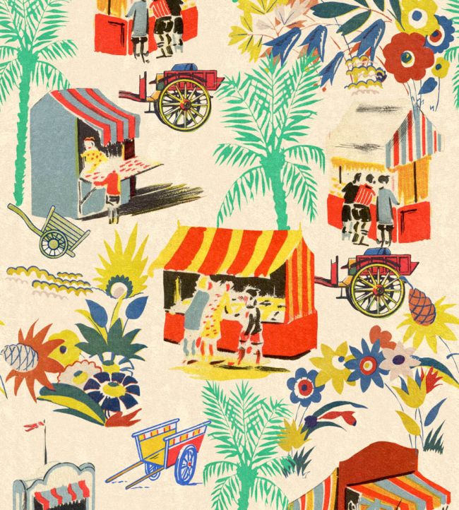 Carretto Del Cibo Wallpaper by MINDTHEGAP Taupe