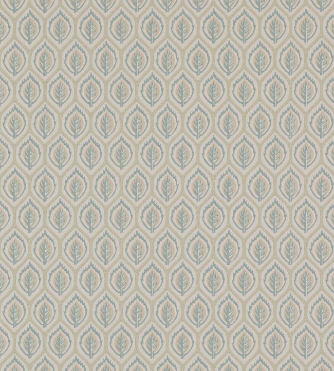 Carrick Wallpaper by Colefax and Fowler Aqua