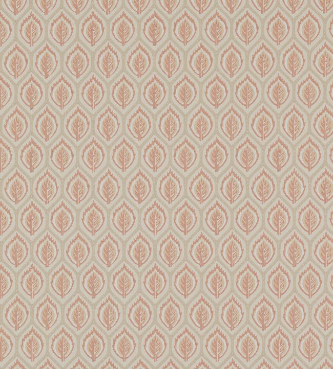 Carrick Wallpaper by Colefax and Fowler Red