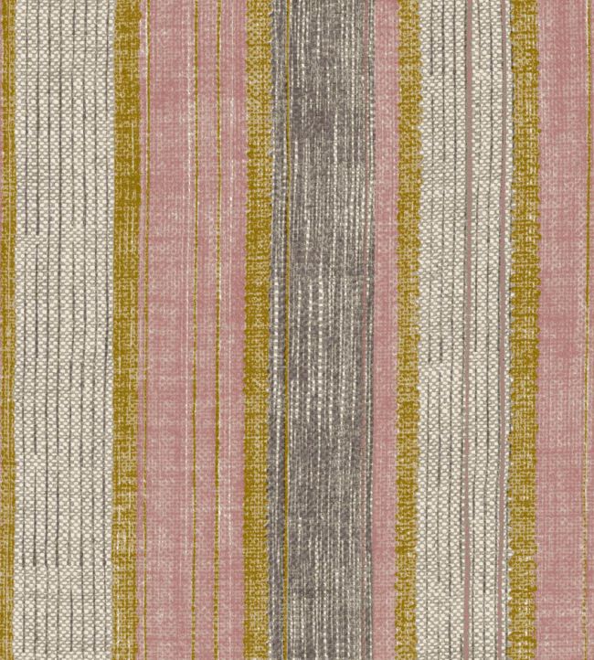 Carskiey Broad Stripe Wallpaper by Fermoie Pink/Chartreuse