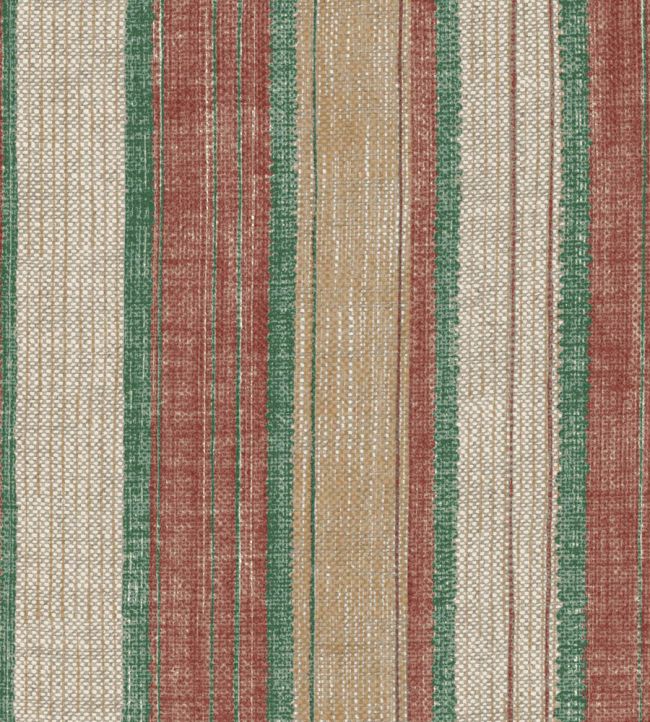 Carskiey Broad Stripe Wallpaper by Fermoie Red/Green