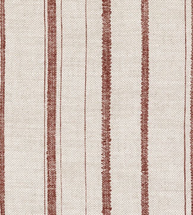 Carskiey Single Stripe Fabric by Fermoie Brown