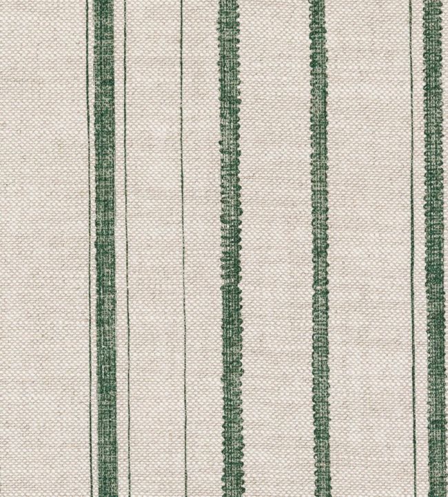 Carskiey Single Stripe Fabric by Fermoie Green