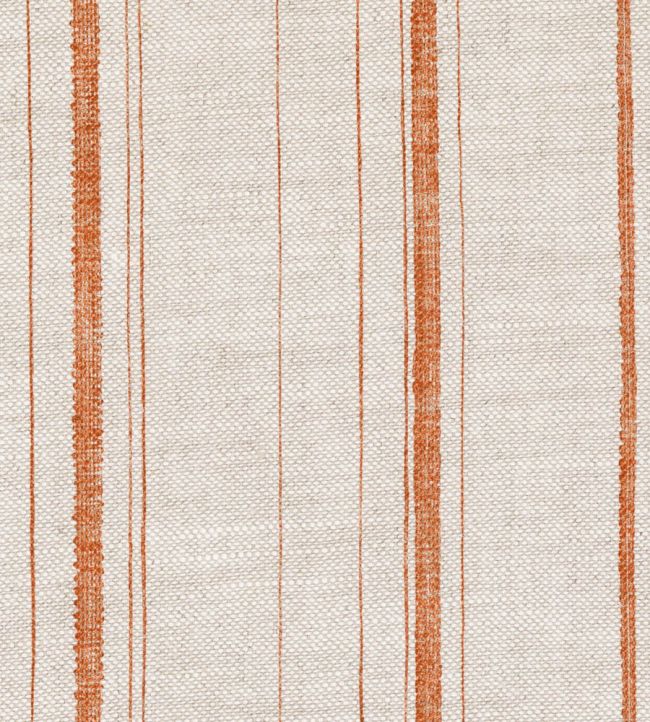 Carskiey Single Stripe Fabric by Fermoie Orange