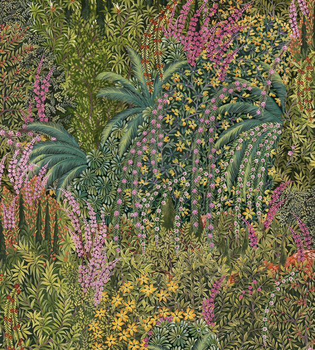 Cascade Wallpaper by Cole & Son Leaf Green