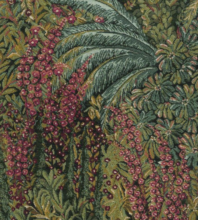 Cascade Jacquard Fabric by Cole & Son Leaf Green