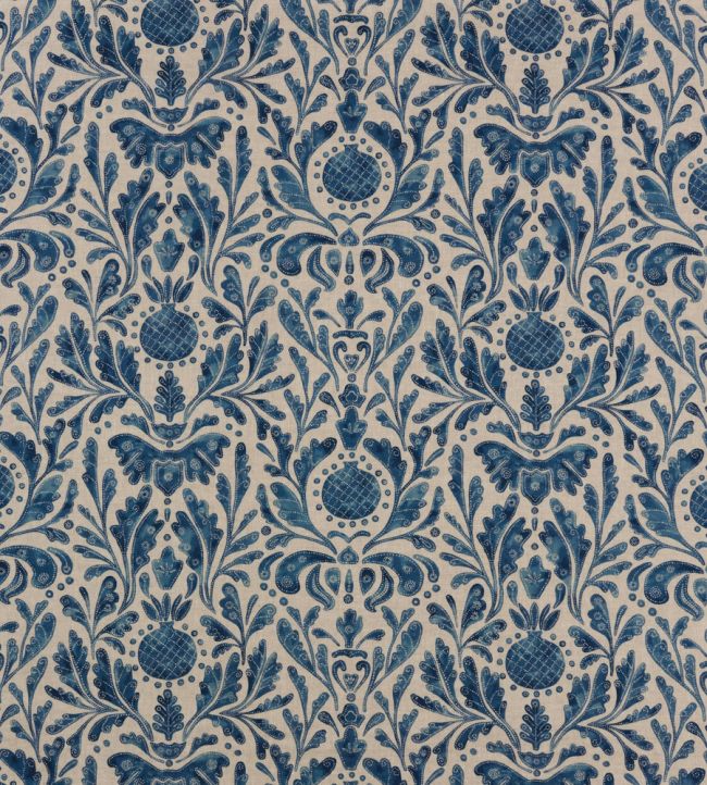 Castellane Fabric by Nina Campbell Indigo
