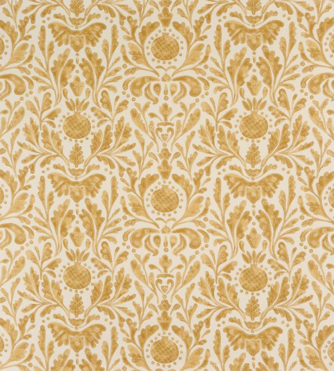 Castellane Fabric by Nina Campbell Ochre