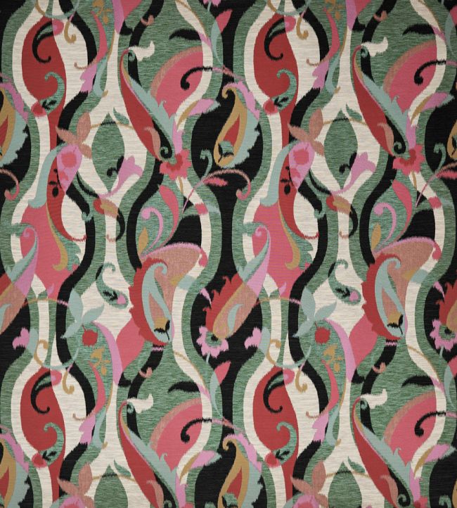 Castillo Fabric by Osborne & Little Celadon/Rose