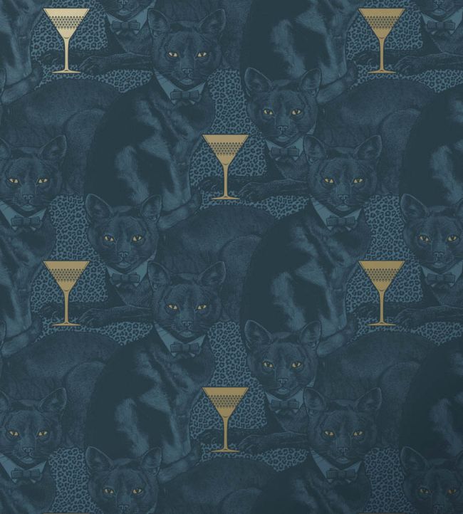 Cat-titude Wallpaper by Divine Savages Fierce Blue