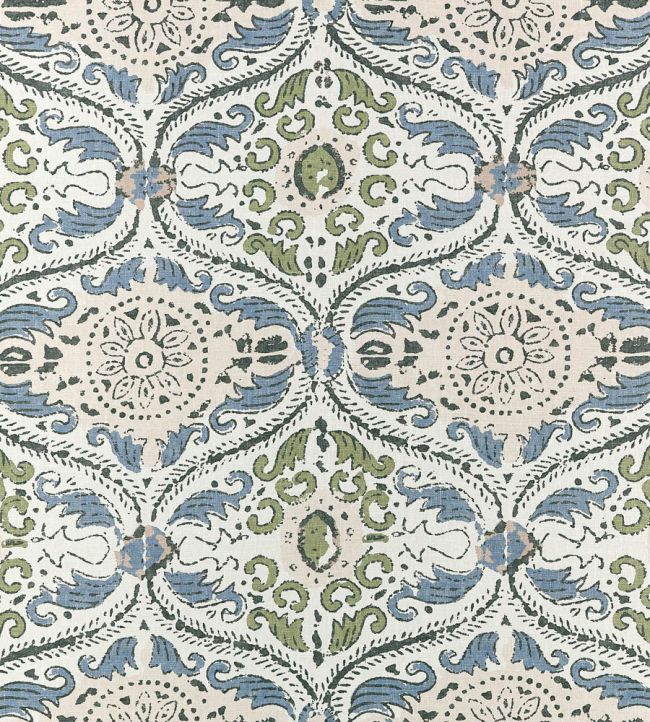 Cecilia Wallpaper by Anna French Blue and Green