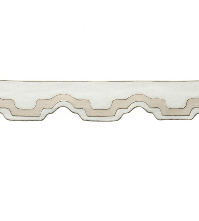 Cecilly Applique Border Trimming by Samuel & Sons Bisque