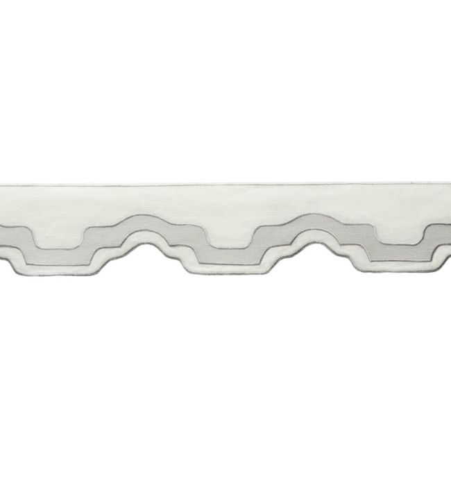 Cecilly Applique Border Trimming by Samuel & Sons Platinum