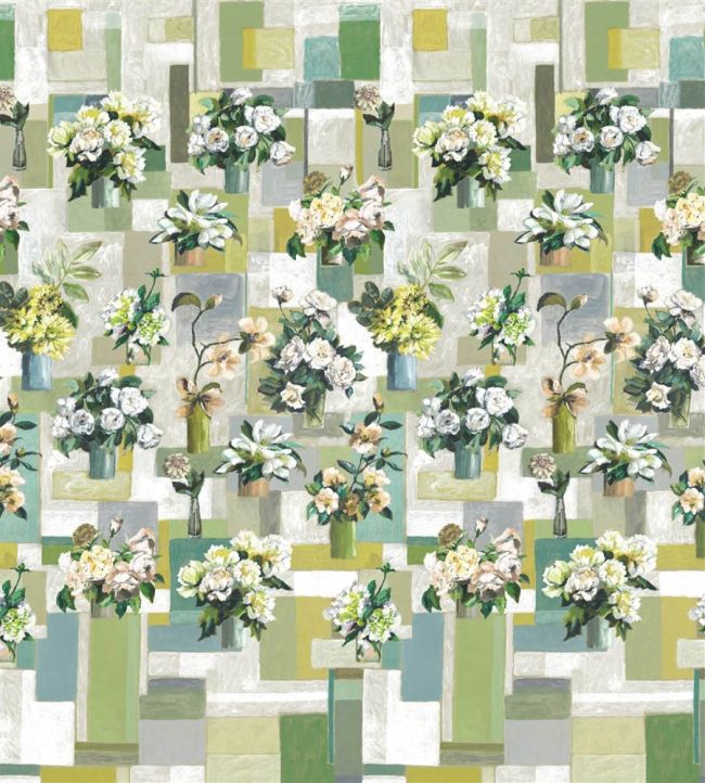 Celadon Vase Mural by Designers Guild Celadon