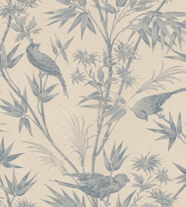 Celeste Wallpaper by Sandberg Indigo Blue