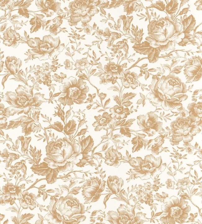 Celestine Wallpaper by Casadeco Camel