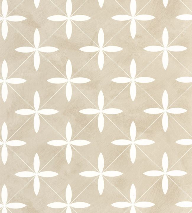 Cement Tiles Wallpaper by Caselio Beige