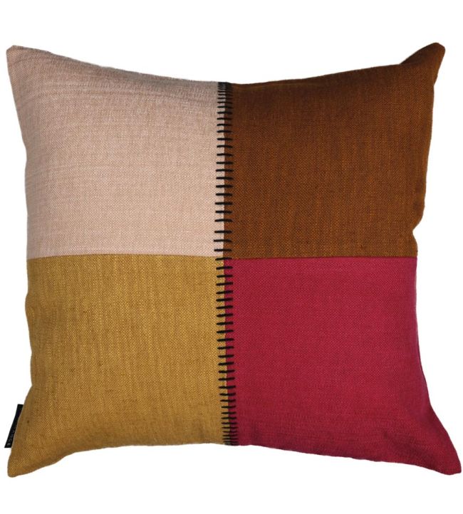Centon Cushion 45 x 45cm by Maison Casamance Terre De Sienne Grenat