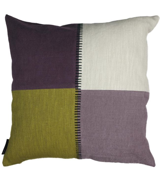Centon Cushion 45 x 45cm by Maison Casamance Violet Olive