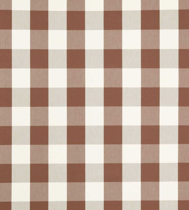 Central Check Fabric by Scion Chocolate