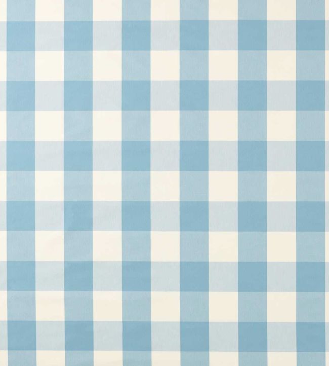 Central Check Fabric by Scion Cornflower
