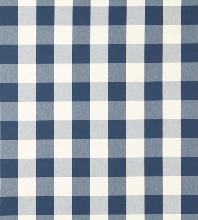 Central Check Fabric by Scion Indigo
