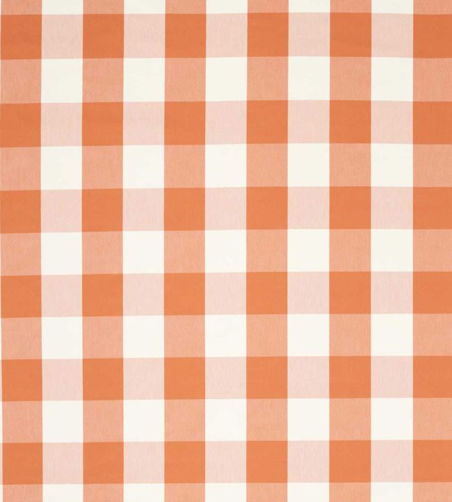 Central Check Fabric by Scion Tangerine