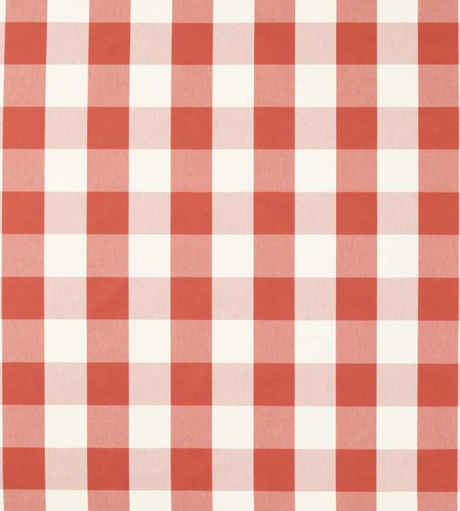 Central Check Fabric by Scion Tomato