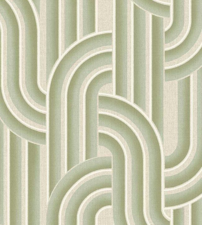 Ceramic Arches Wallpaper by Eijffinger Green