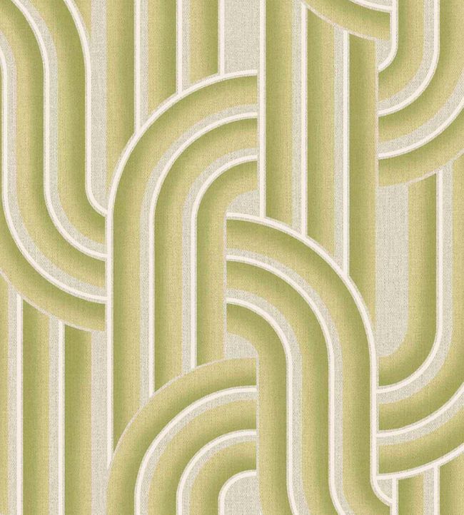 Ceramic Arches Wallpaper by Eijffinger Lime Green