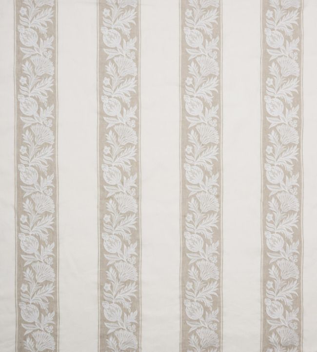 Cerney Stripe Fabric by Nina Campbell Beige