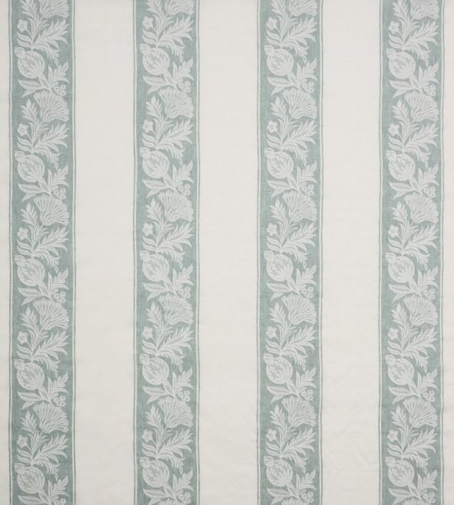 Cerney Stripe Fabric by Nina Campbell Teal