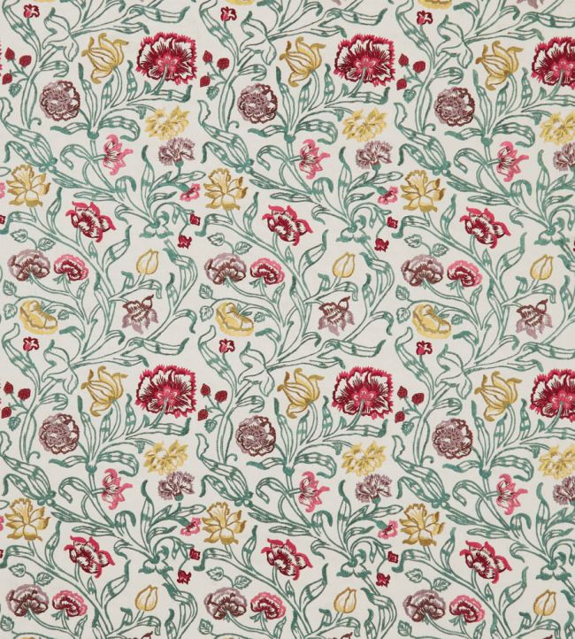 Chabot Fabric by Nina Campbell Green/Red