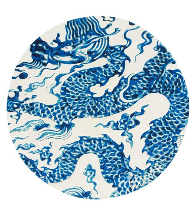 GAN Blue China rug White 02CD36224MP24-250 White
