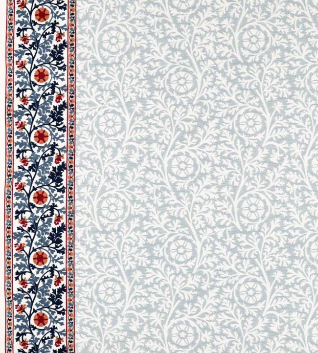 Chamomile Embroidery Fabric by Morris & Co Woad