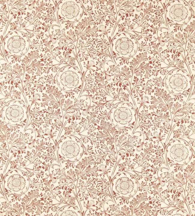 Chamomile Fabric by Morris & Co Russet