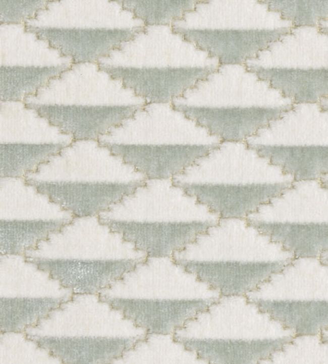 Chand Baori Fabric by JORO J3-Sky/Ecru