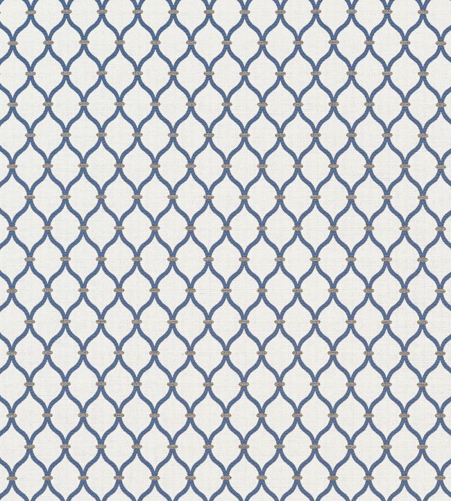 Chandler Fabric by Thibaut Indigo