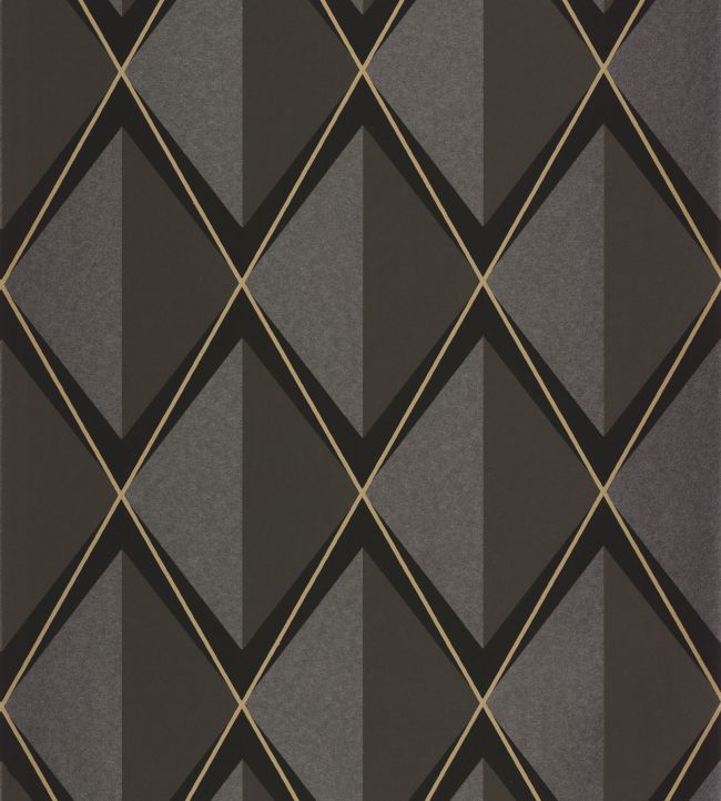 Chaplin Wallpaper by Casadeco Noir Fusain